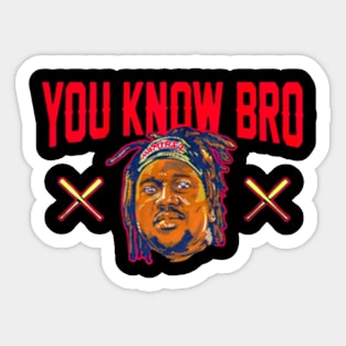 jose ramirez you know bro Sticker